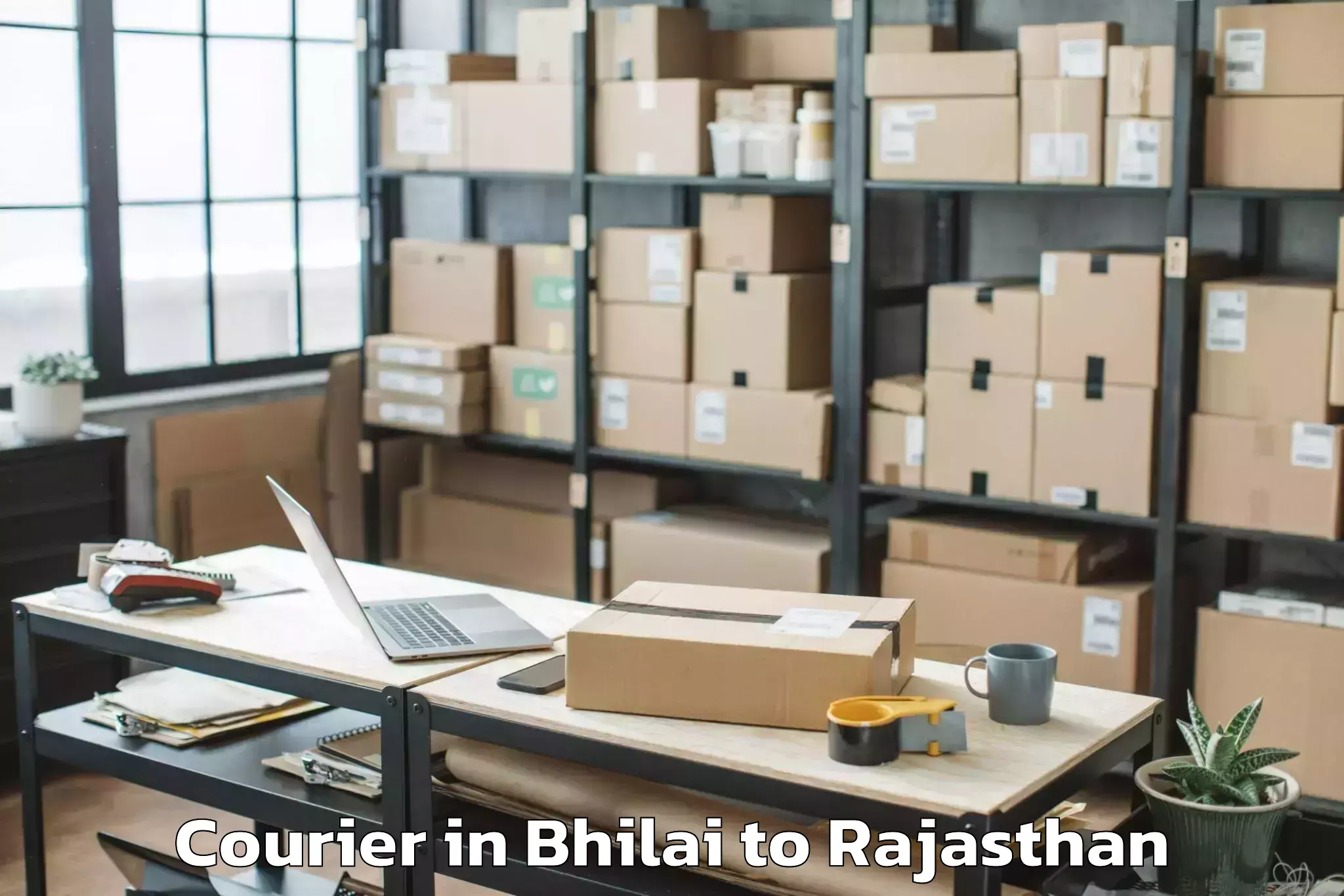 Reliable Bhilai to Sanganer Courier